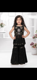 Baby Girl Black Colour Sharara